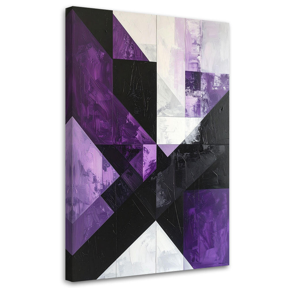 LEINWANDBILD 3D und geometrisch 40x60cm - Lila, Textil (40/60cm) - Feeby