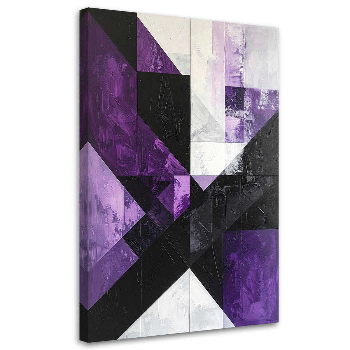 LEINWANDBILD 3D und geometrisch 40x60cm - Lila, Textil (40/60cm) - Feeby