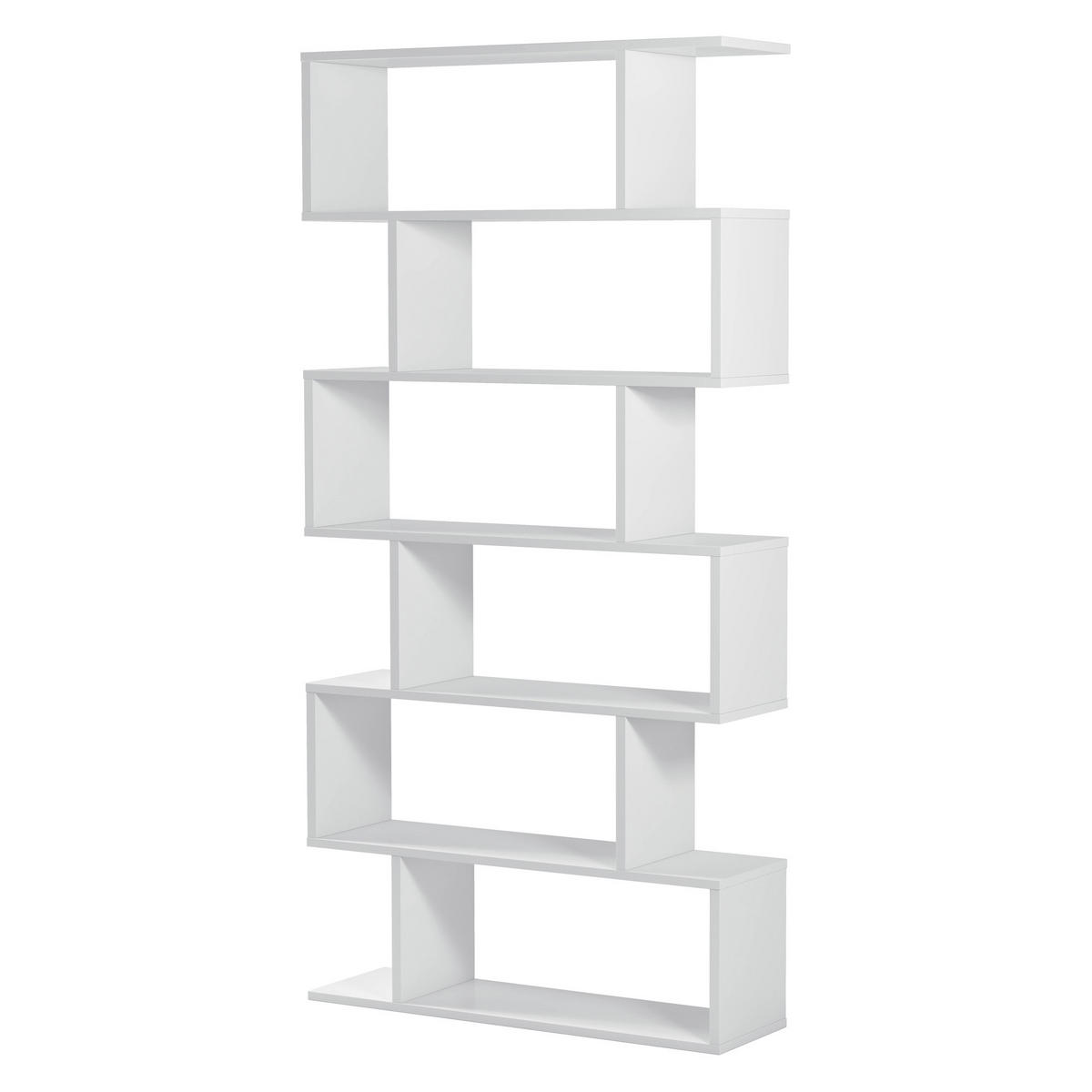 REGAL Bologna Weiß 12 Fächer - Weiß, Holzwerkstoff (80/192/25cm) - VS Venta-stock