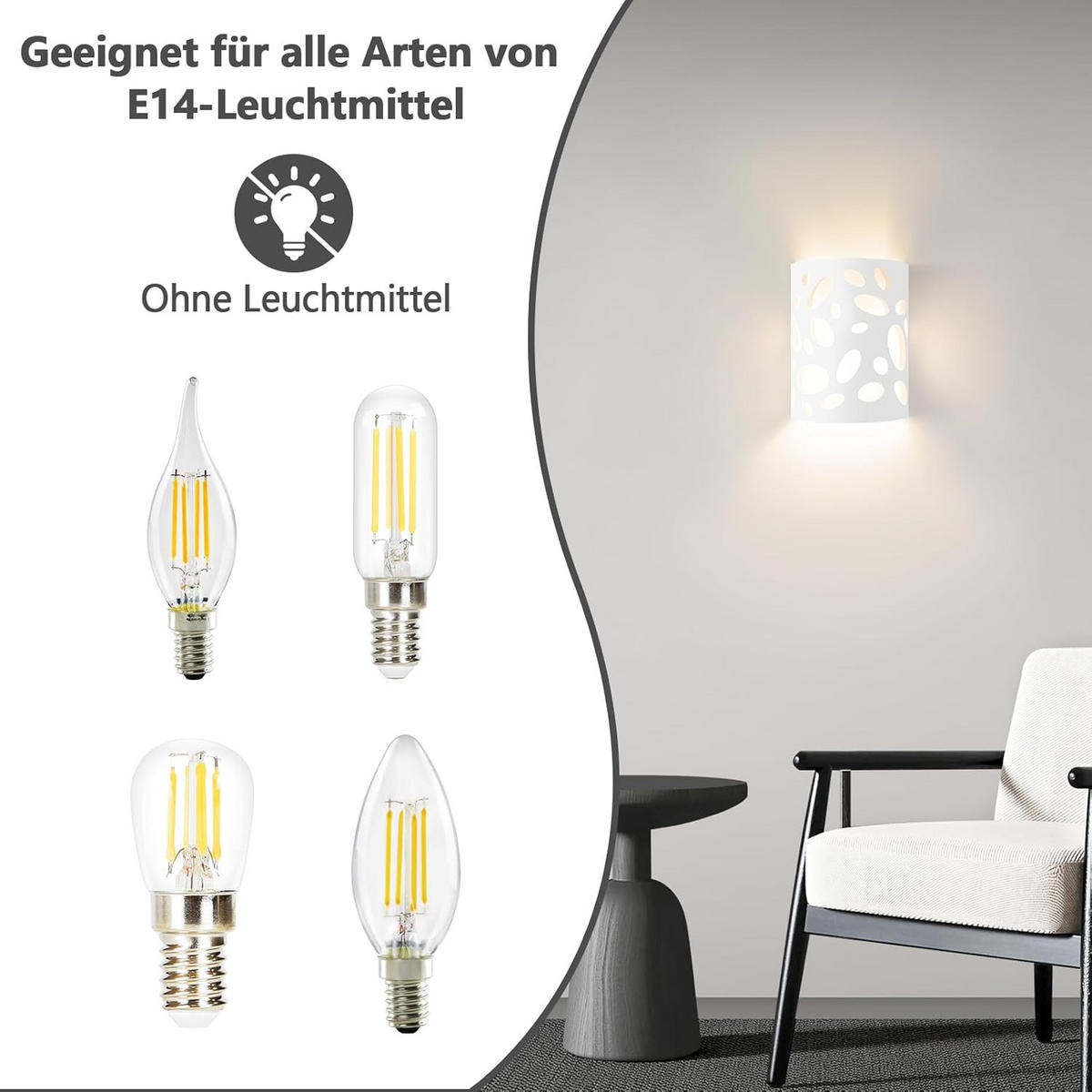 LED - WANDLEUCHTE Nixthun 18.0/9.0/23.0 cm - Weiß, Metall (18/9/23cm) - ZMH