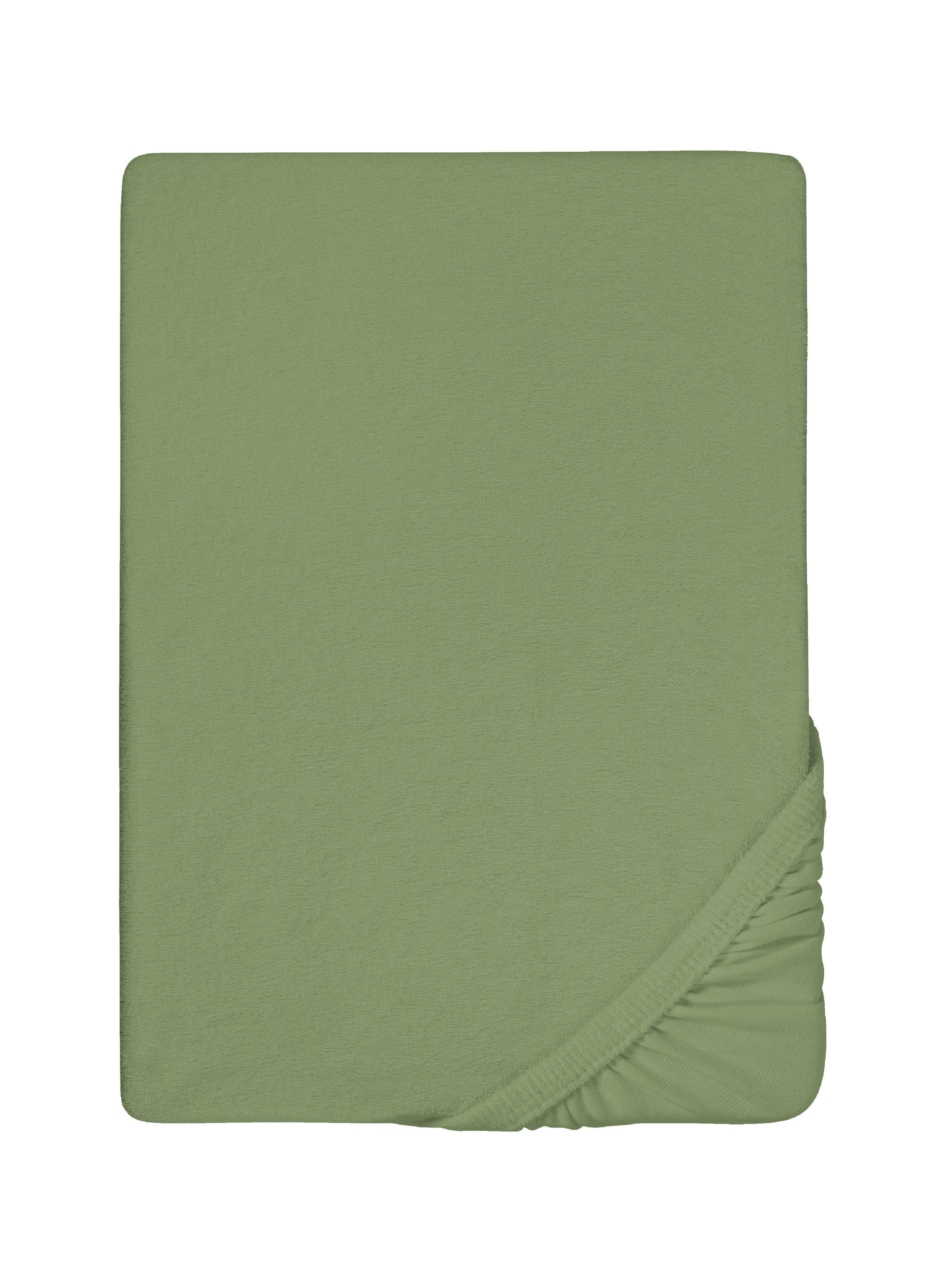 biberna Spannbetttuch Dunkelgrün 200x200 cm