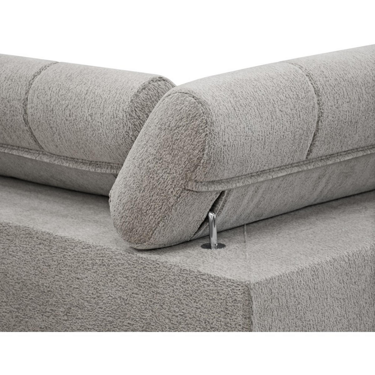ECKSCHLAFSOFA Vinni Cappuccino, Chenille-Stoff, links - Cappuccino, Textil (265/205cm) - Beautysofa