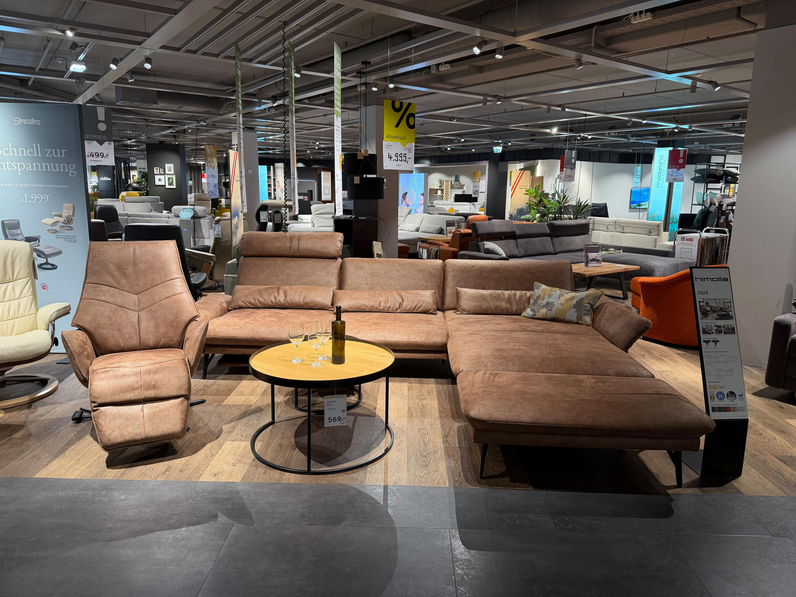 ECKSOFA 1928 INKL. HOCKER UND SESSEL - Himolla