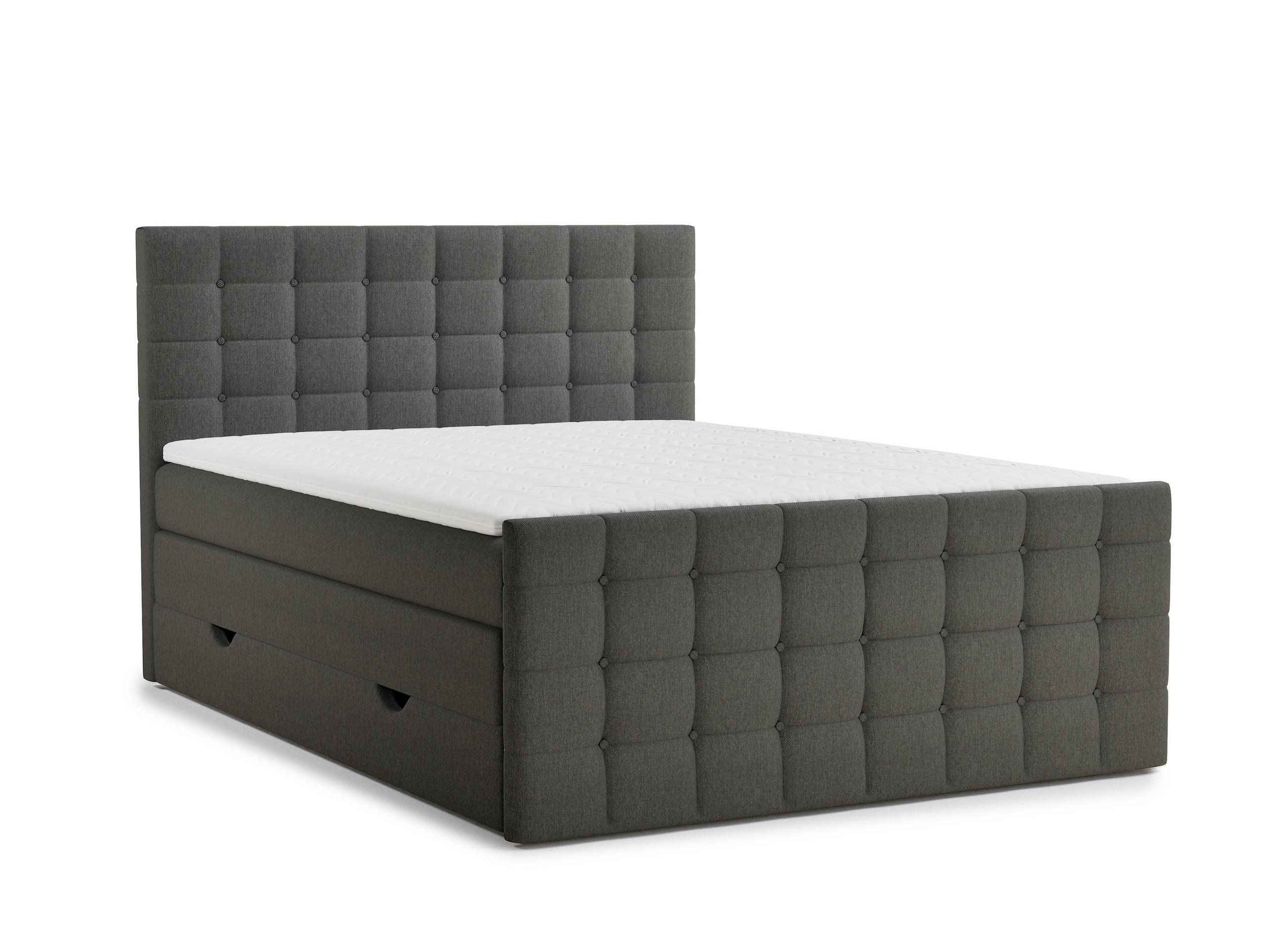 Maison de Reve Boxspringbett Graphit 180x200 cm