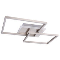 LED DECKENLEUCHTE MUNNI Silber Opal - Silberfarben, Metall (47/43.5/7.5cm)