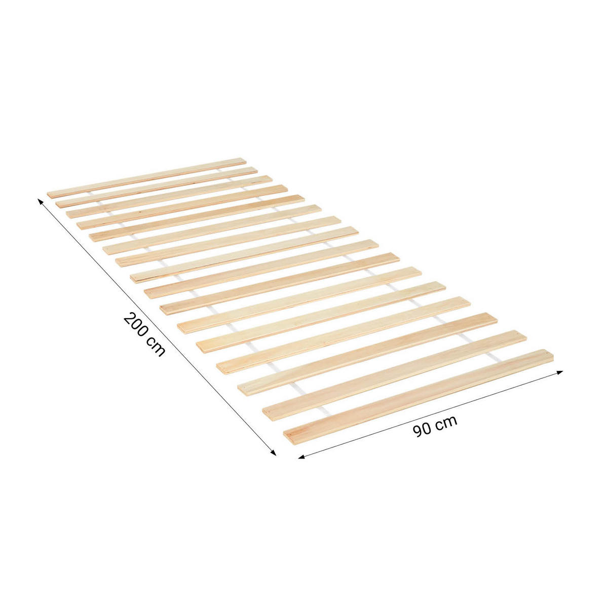 ROLLROST 90/200 cm Kiefer - Braun, Holz (90/200cm) - Homestyle4u