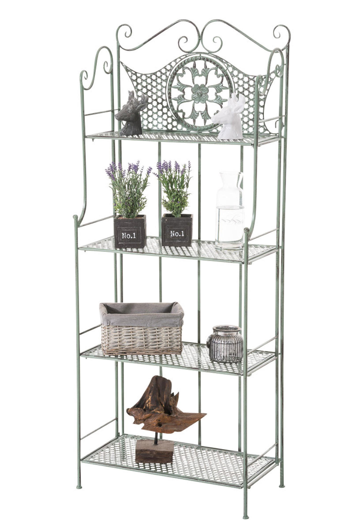 STANDREGAL Anic antik-grün - Grün, Metall (61/153/33cm) - TPFGarden