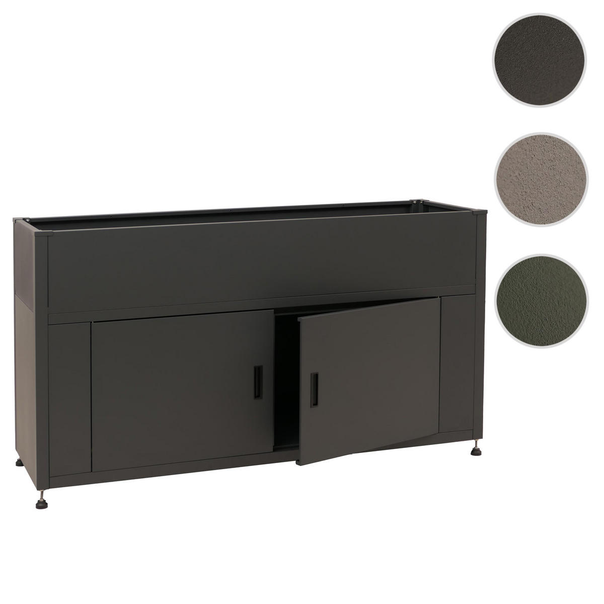 HOCHBEET Anthrazit - Anthrazit, Metall (161/91/51cm) - MCW