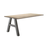 SCHREIBTISCH Edin 5 140 x 70 x 75 Bürotisch graphit/eiche sägerau - Graubraun, Holz (140/70/75cm) - 58aufmkessel