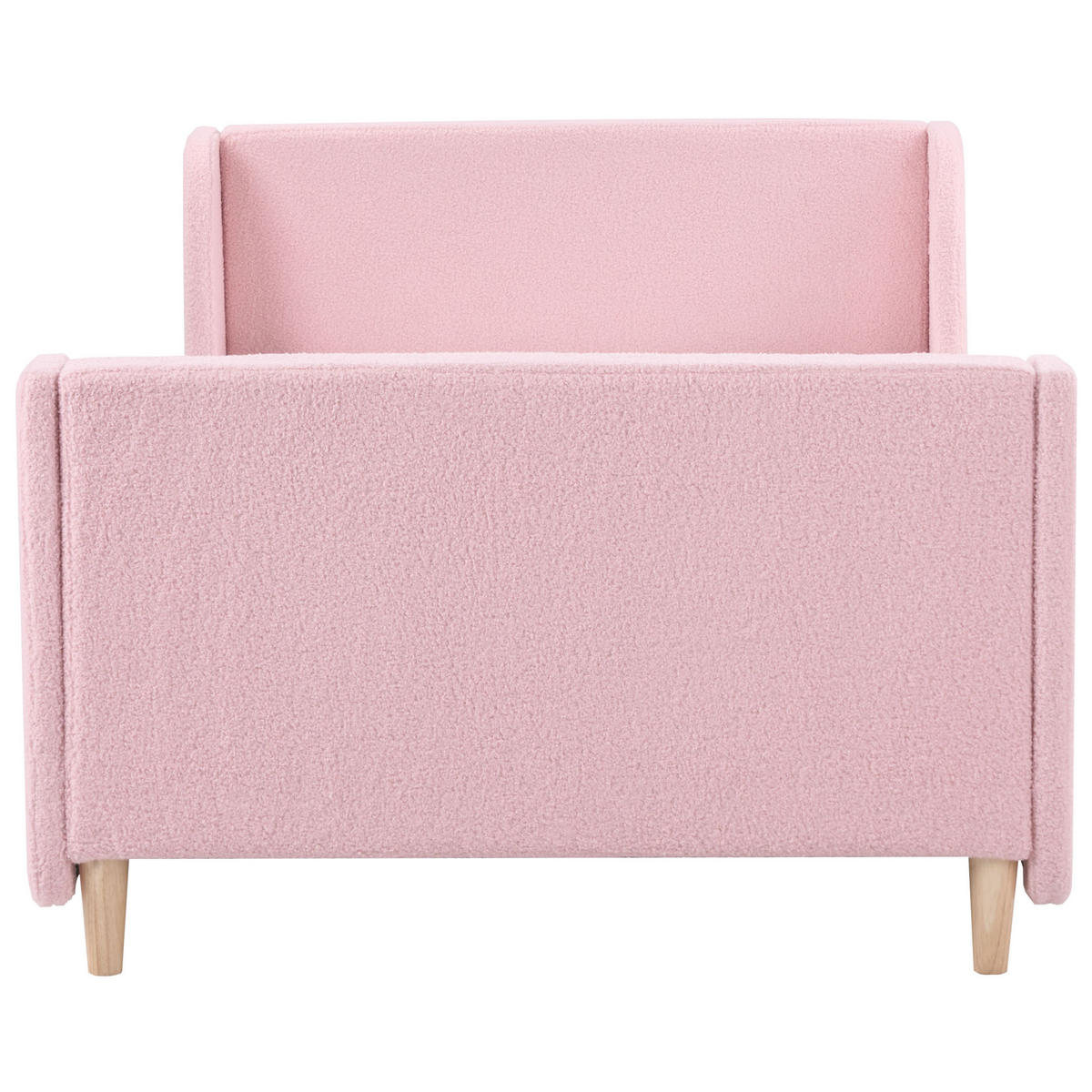 KINDERBETT 90x200 cm Rosa Laye - Pink, Textil (90/200cm) - Beliani