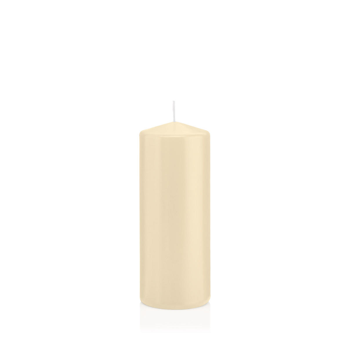 STUMPENKERZEN Bisquit Ø 58 x 120 mm, 16 Stück - Beige, Paraffin (6/12cm) - Wiedemann Kerzen