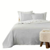 BETTÜBERWURF mit Kissenbezügen Mylene 220/240 cm - Grau, Textil (240/220cm) - Douceur d´intérieur