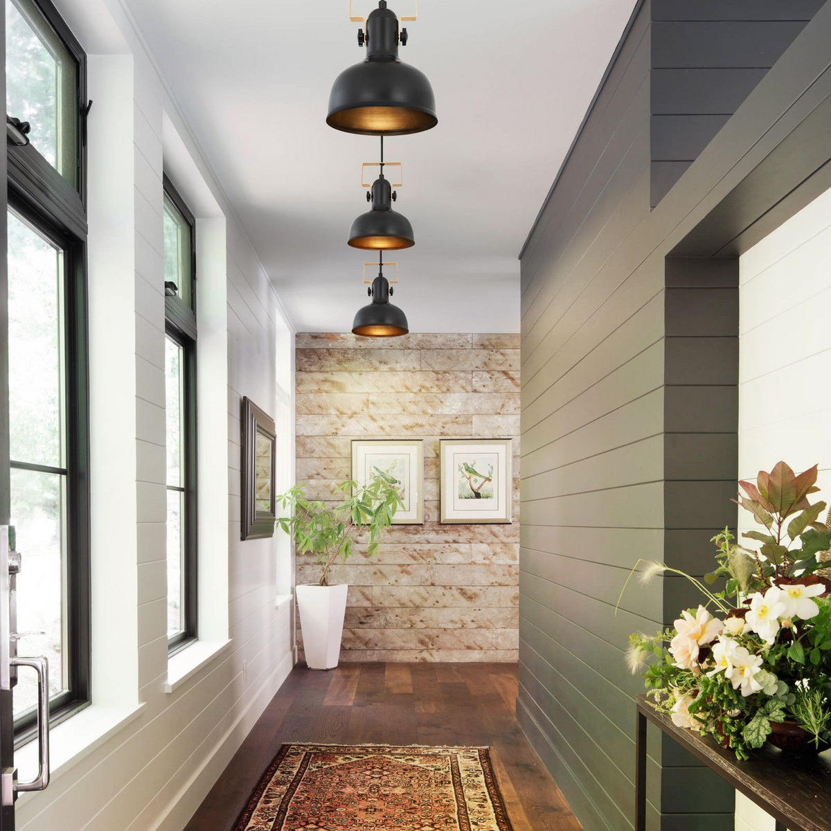 PENDELLEUCHTE Seraphina 18/18/160 cm - Schwarz, Metall (18/18/160cm) - ZMH