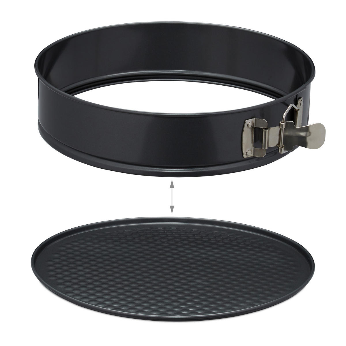 SADA form na pečenie 5 ks. - antracitová, kov/plast - Relaxdays