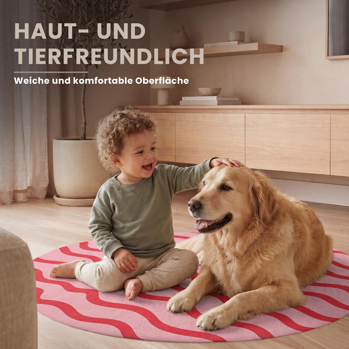 KOBERCE - Hravé - vzor - červená - 90x90 cm - červená, textil/plast (90/0.4cm) - OnlyWow