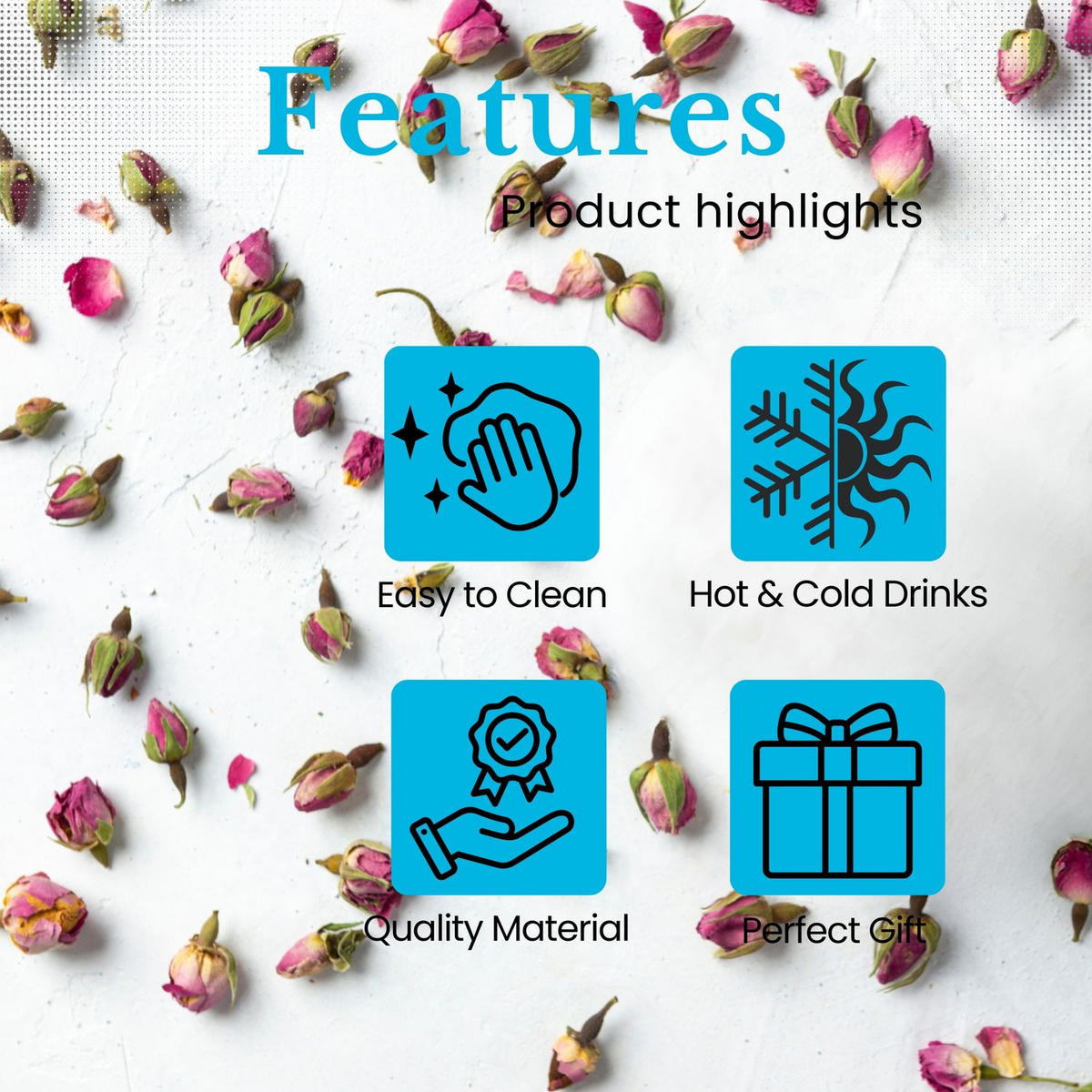 TEETASSE KAFFEETASSE - Transparent, Glas (0.25L) - Intirilife