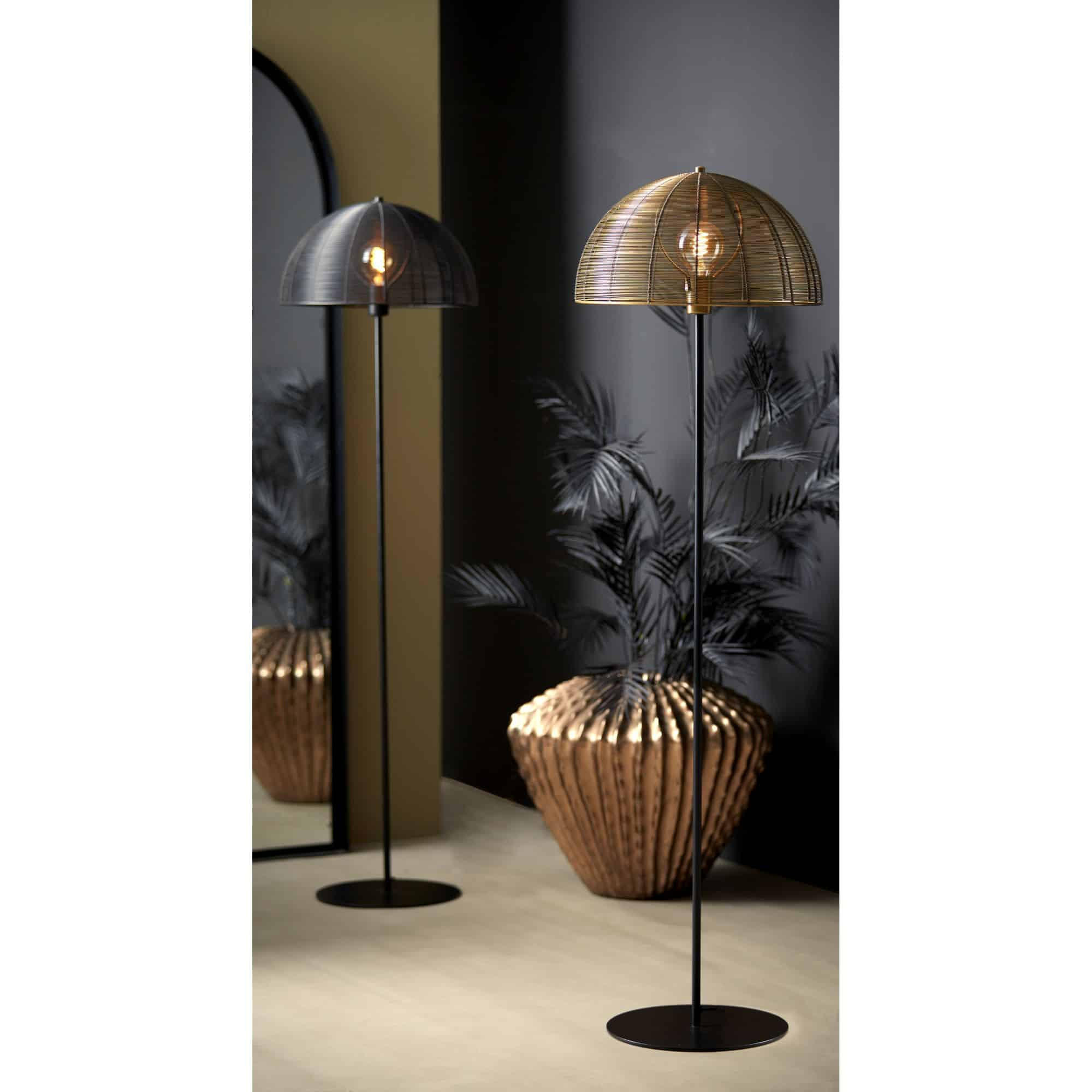 VASE Cacti Gold 55/55/45 cm - Goldfarben, Kunststoff (45cm) - Light & Living