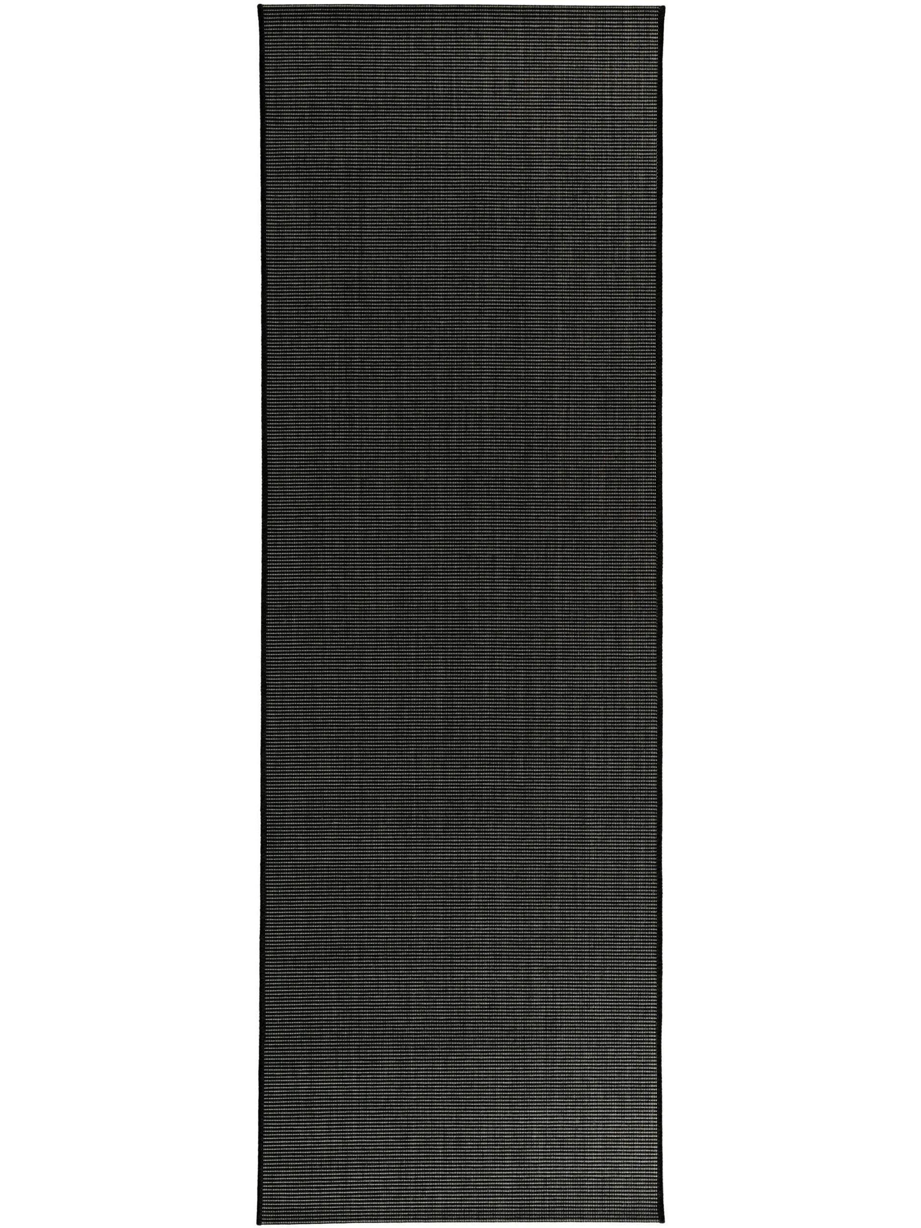 OUTDOORLÄUFER Metro Schwarz 80x240 cm - Schwarz, Textil (80/240cm) - benuta Nest
