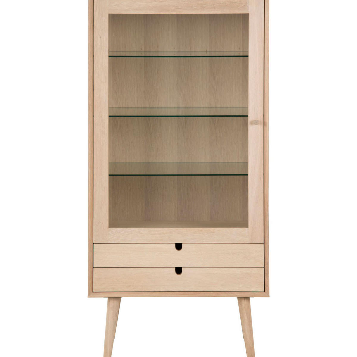 VITRINE Weiß - Weiß, Holz (72/143/36cm) - ebuy24