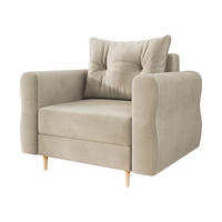 SESSEL Zako - Beige/Naturfarben, Holz/Textil (106/85/77cm) - MIRJAN24