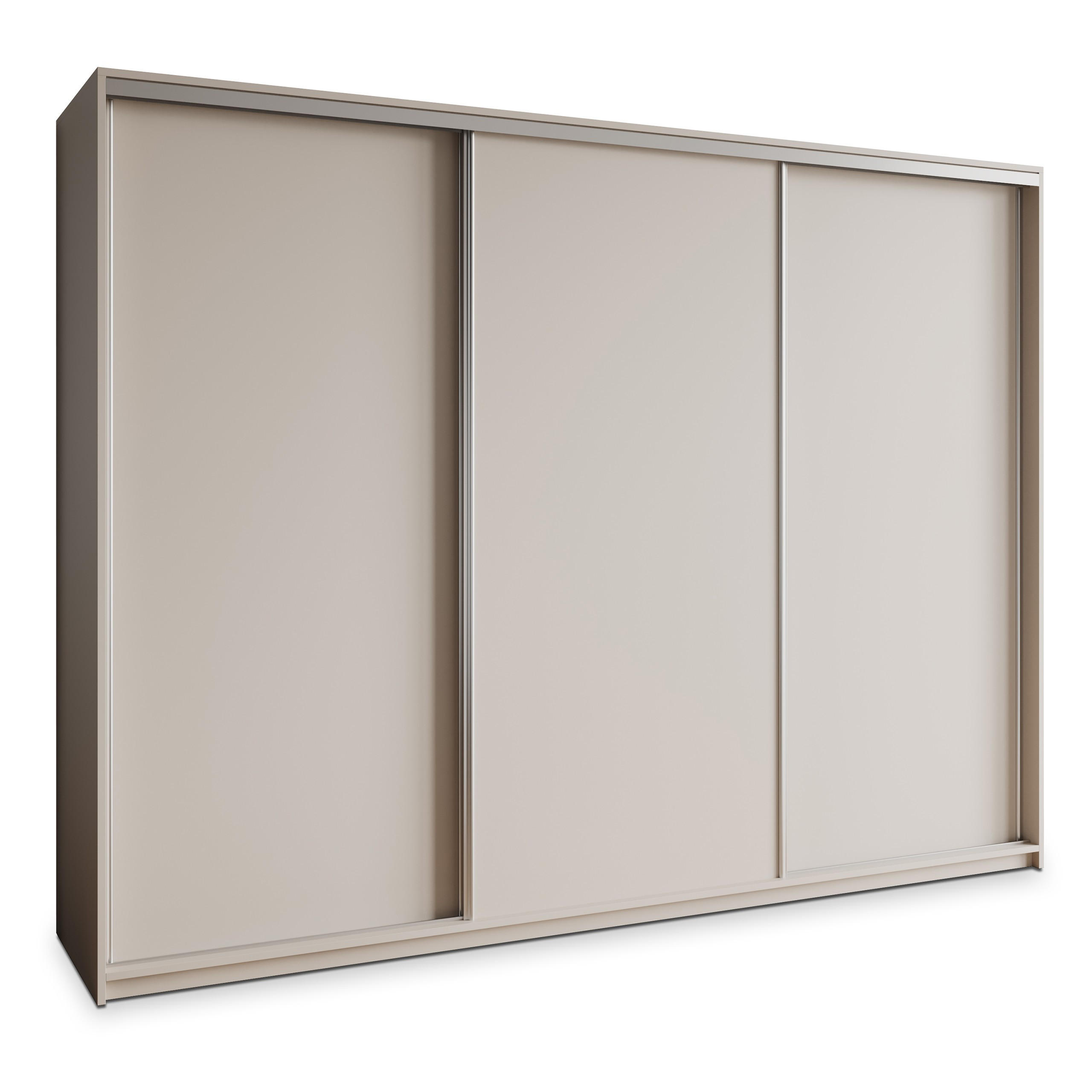 Masseno Schwebetürenschrank Kaschmir, Nickel 250x205x60 cm
