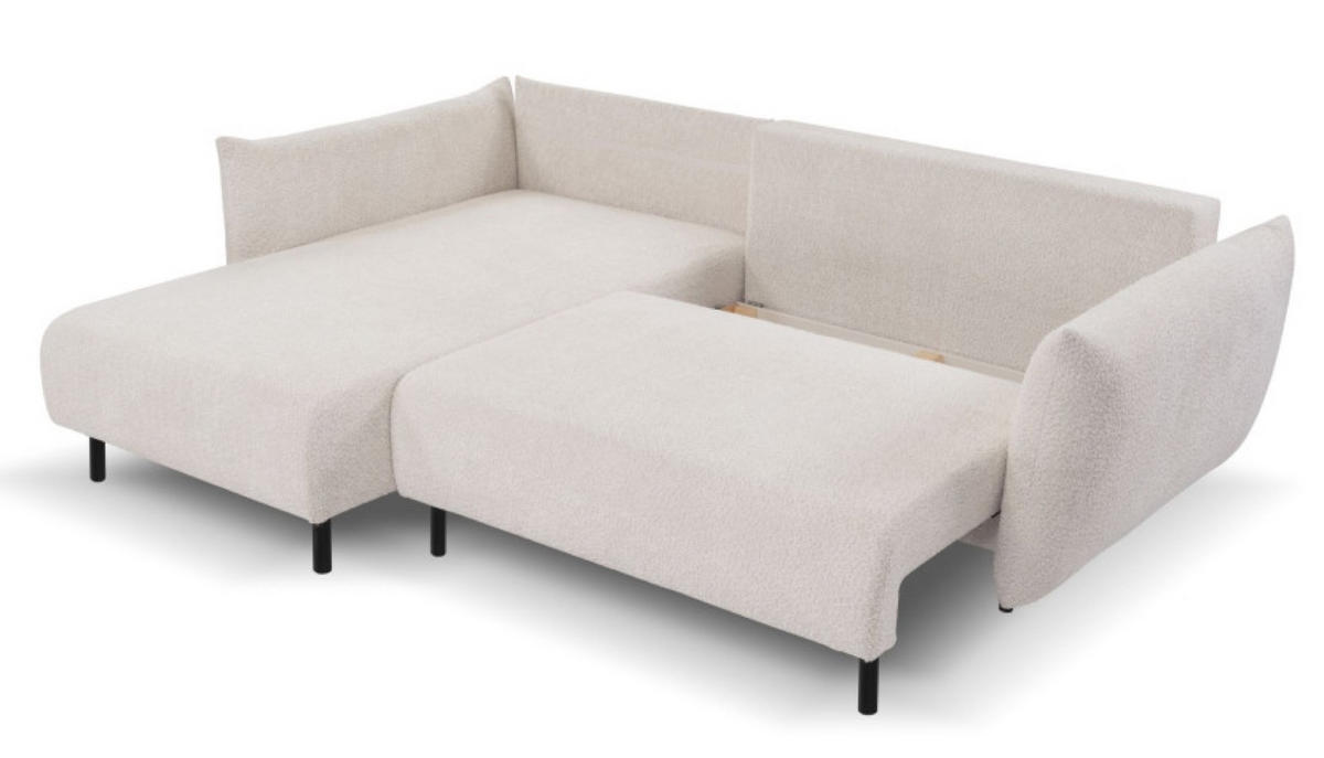 ECKSOFA Beige DELI Mit Schlaffunktion Links - Beige, Textil (257/171cm) - Sepro Meble