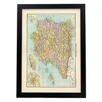 POSTER Vintage Karten – Iberische Halbinsel A3 Rahmenlos - Klar, Papier (29.7/5/42cm) - Nacnic