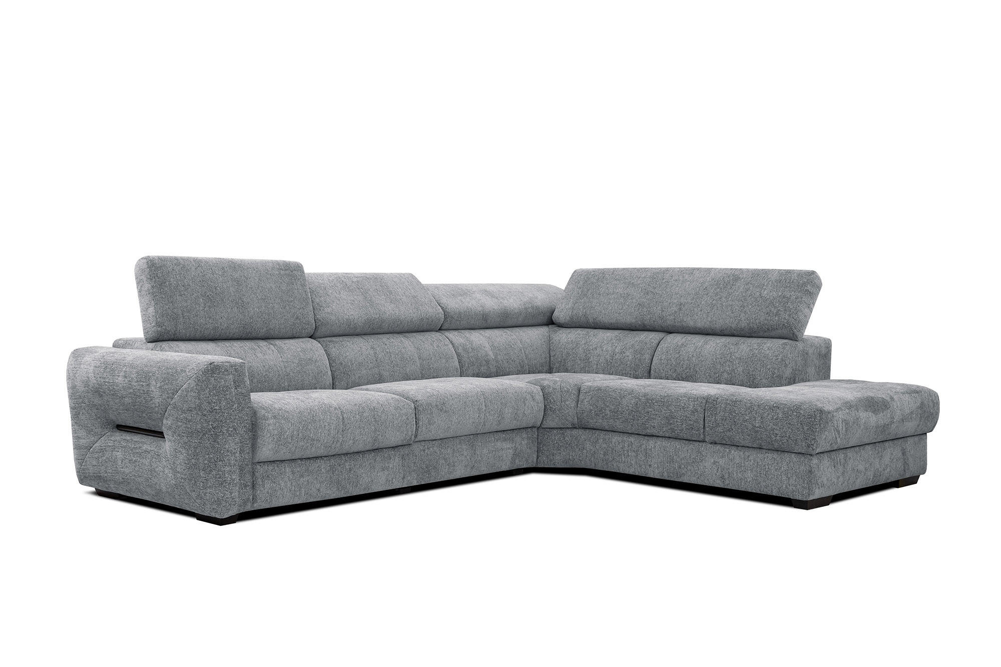 ECKSOFA CALVERA 5-Sitzer, grau - Grau, Holzwerkstoff/Textil (298/239cm) - Courtois Laville