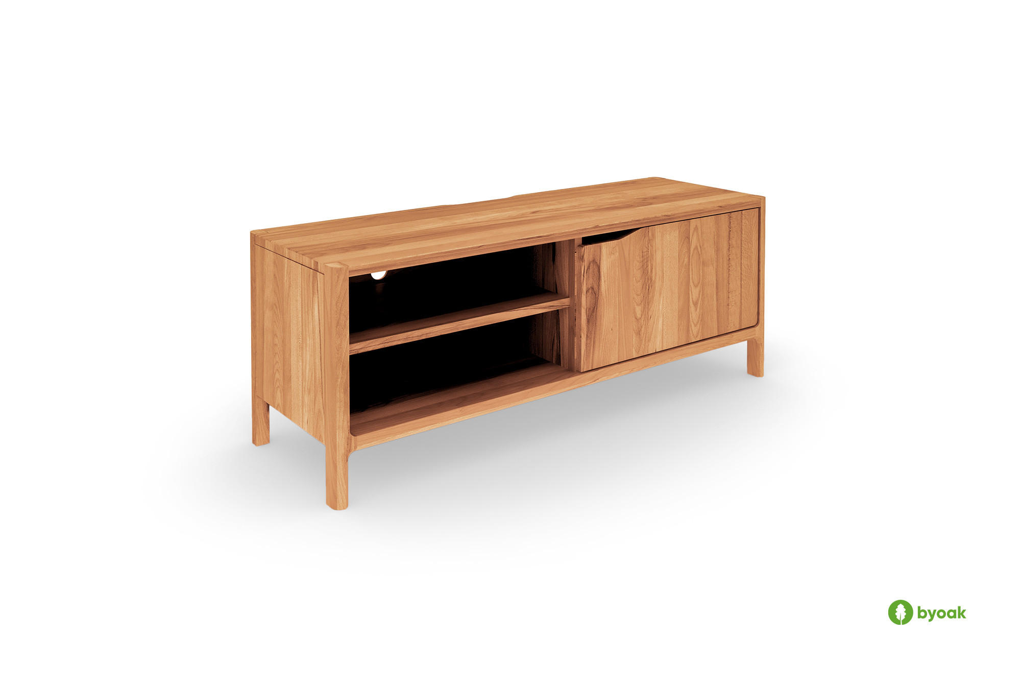 byoak Tv-Schrank Kernbuche 111x48x50 cm