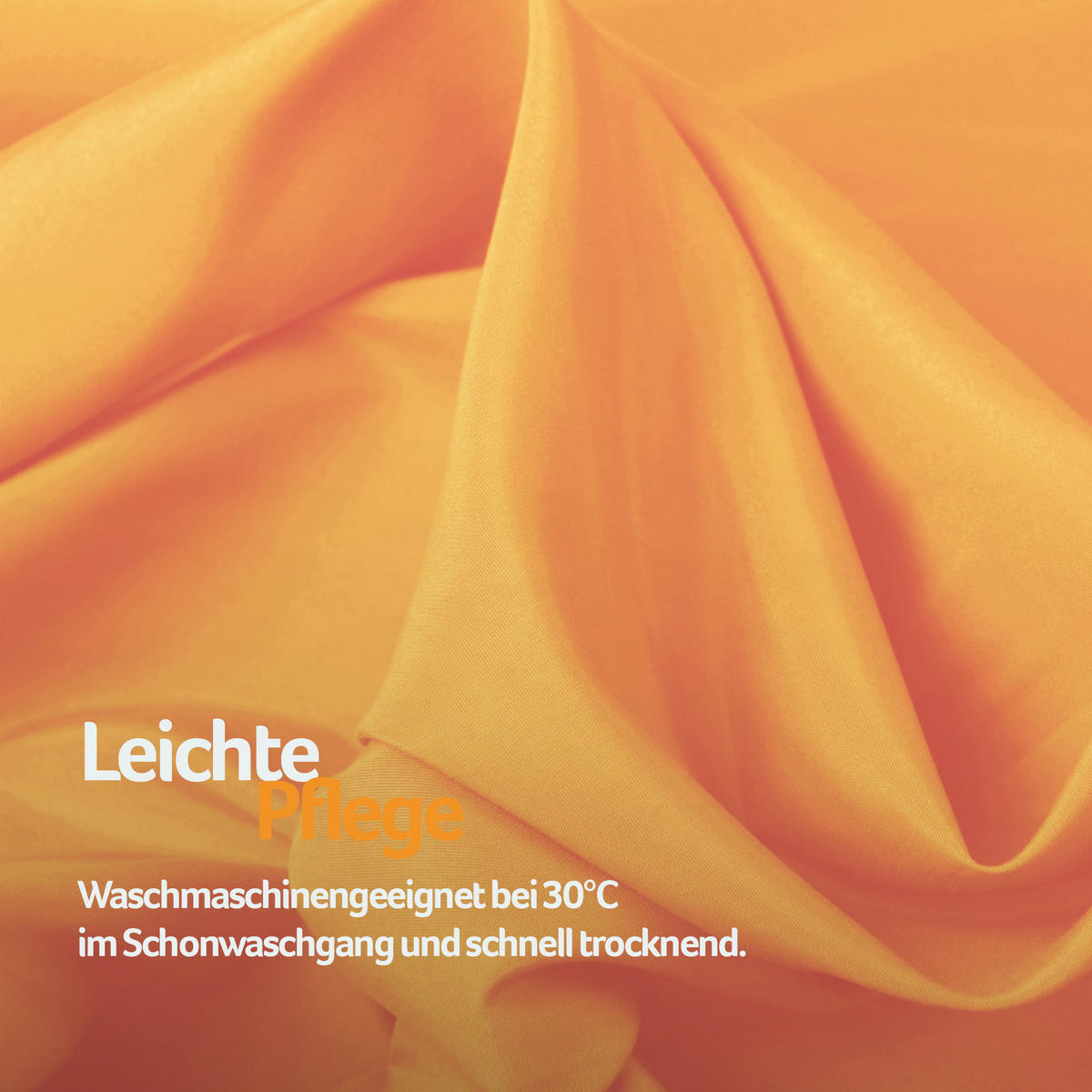 VORHANG Blickdicht ( 140x175cm ) mit Kräuselband / Universalband in Orange - Orange, Textil (140/175cm) - Bestlivings