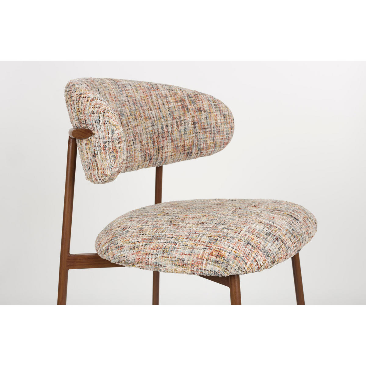 BARHOCKER Claes mit Rückenlehne 65 cm Mehrfarbig - 2 er Set - Beige, Kunststoff (44/94/51cm)