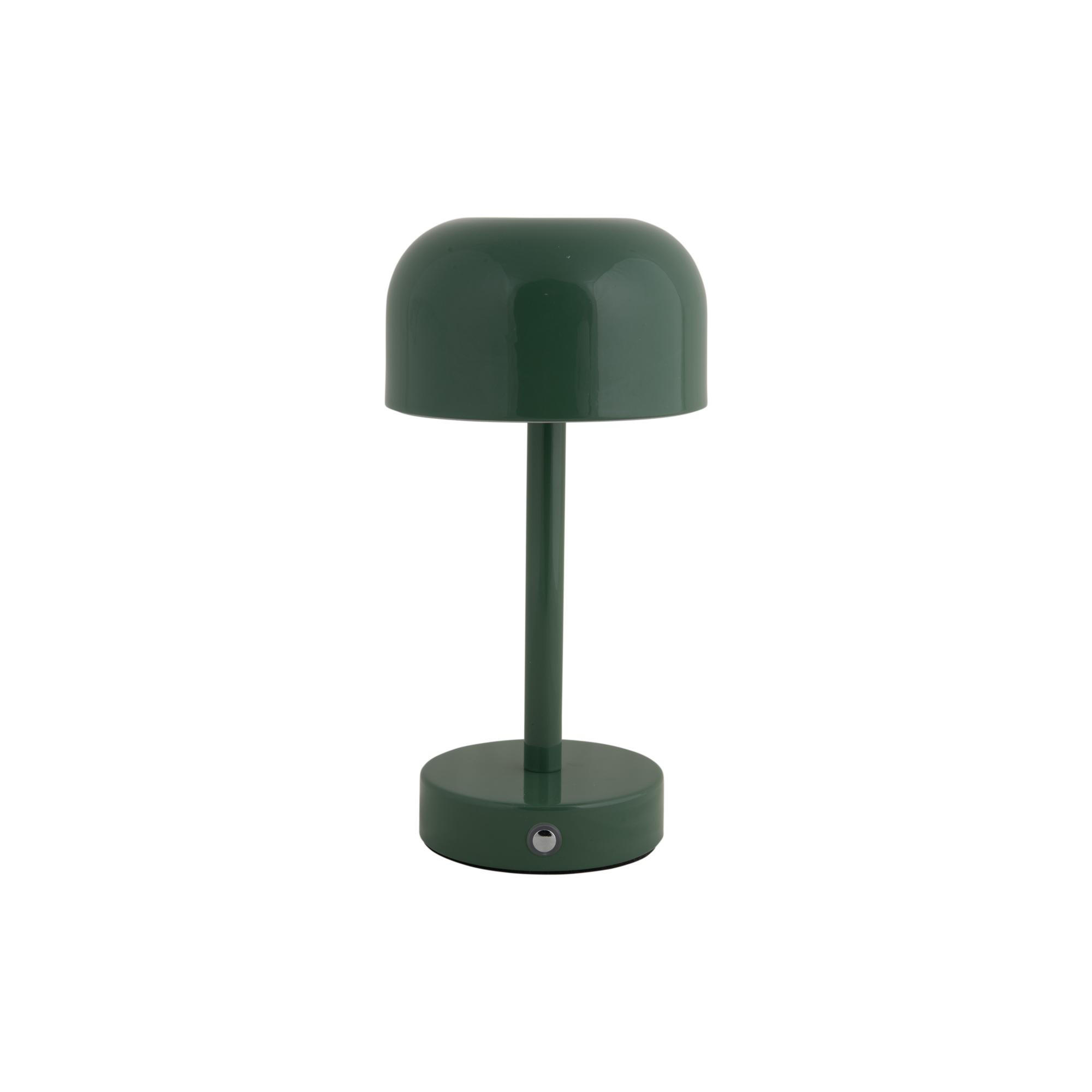 TISCHLAMPE James LED Grün 12.5/12.5/24.5 cm - Grün, Metall (12.5/12.5/24.5cm) - Leitmotiv