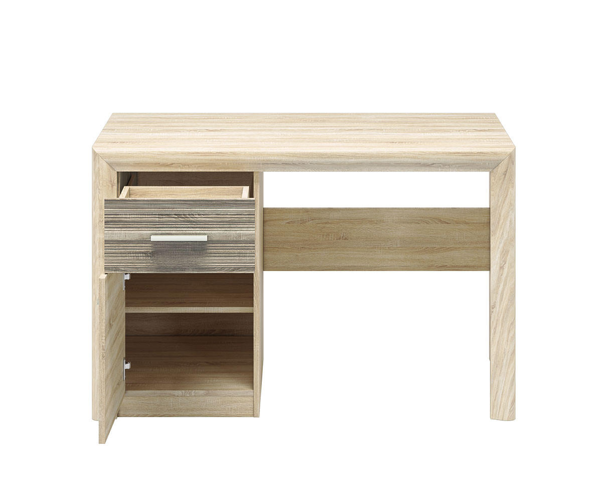 SCHREIBTISCH Castel Sonoma Eiche hell / Sonoma Eiche Trüffel 120 / 58 / 78cm - Trüffeleichefarben/Sonoma Eiche, Holz/Holzwerkstoff (58/120/78cm) - Feldmann-Wohnen