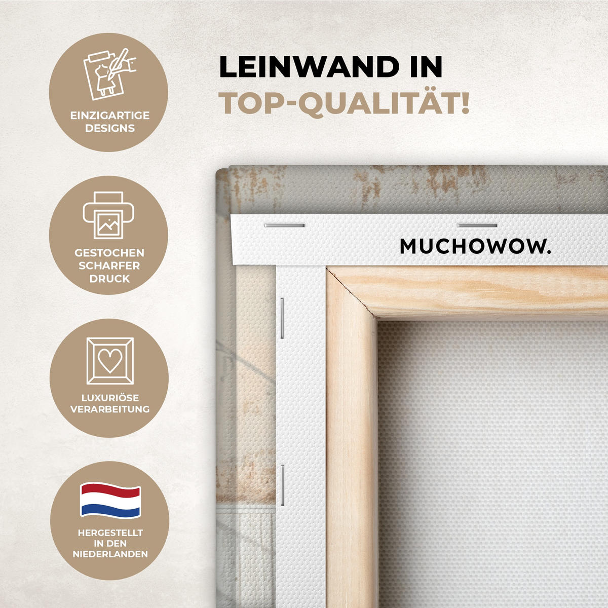 LEINWANDBILD Esel - Tiere - Badewanne - Schaumstoff 40x30 cm - Weiß, Textil (40/30cm) - MuchoWow