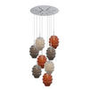 GALERIELEUCHTE Echos 8-flammig Mehrfarbig Ø 25cm - Multicolor/Weiß, Glas (25/25/28cm) - s.luce