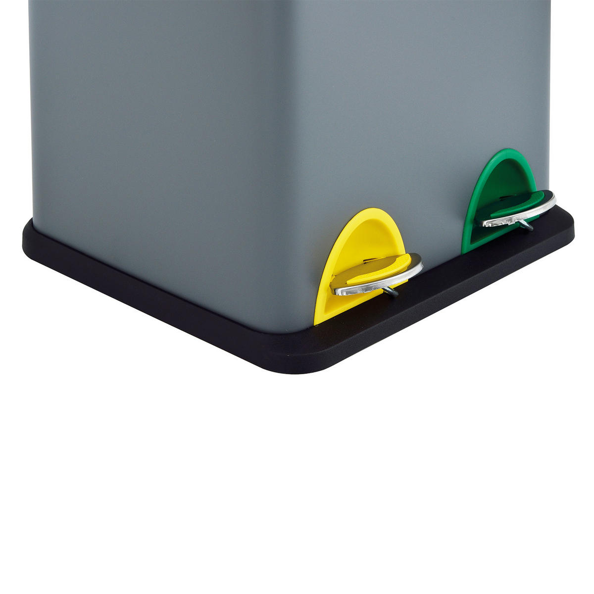 MÜLLEIMER TC2X8 - Grau, Metall (32/38/28cm) - SVITA
