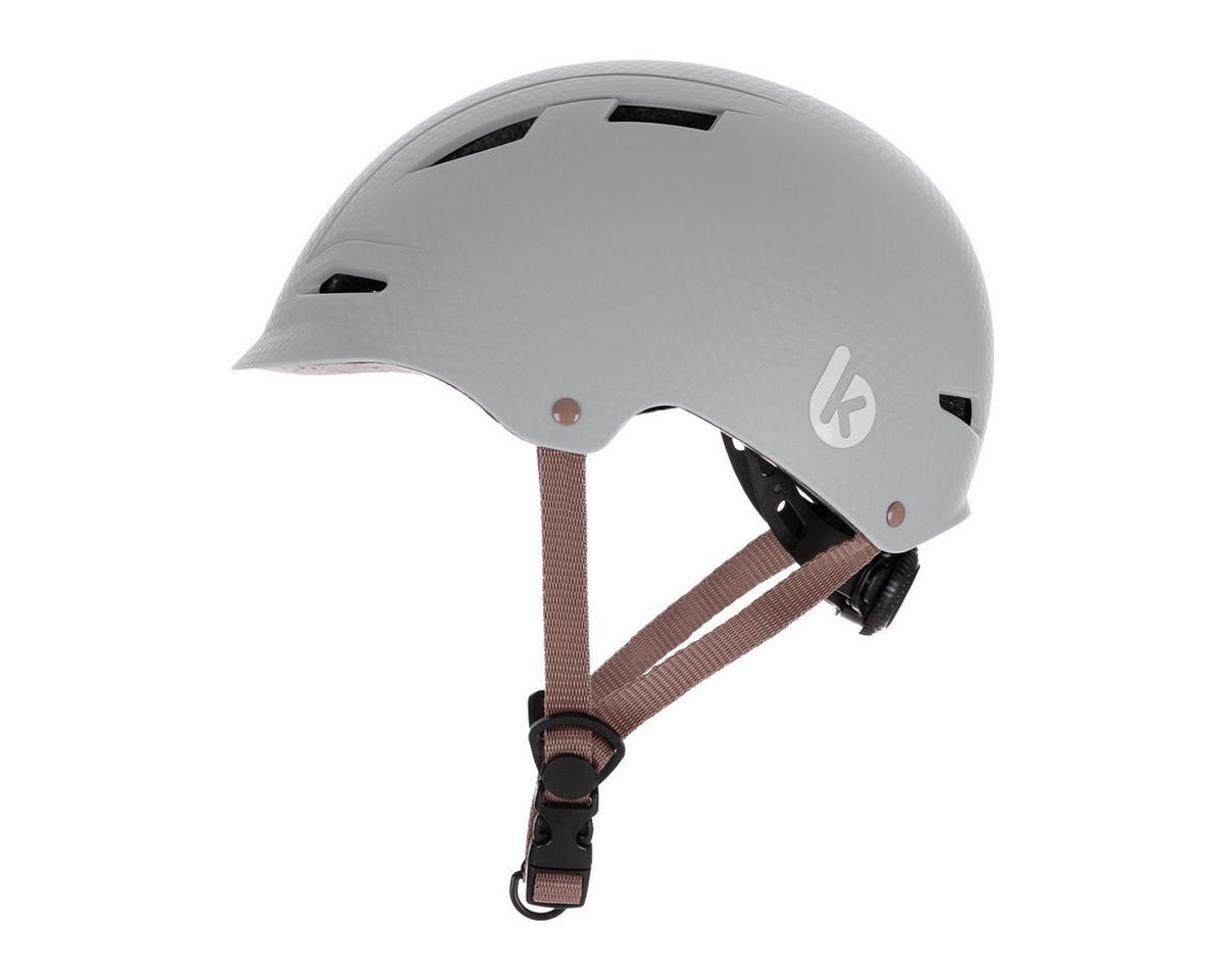 KINDERHELM 46-56 grau 46-56 cm, 9 Öffnungen, verstellbare Gurte, ab 2 Jahren, Kinderhelm - Grau, Kunststoff (21/25cm) - Kikka boo