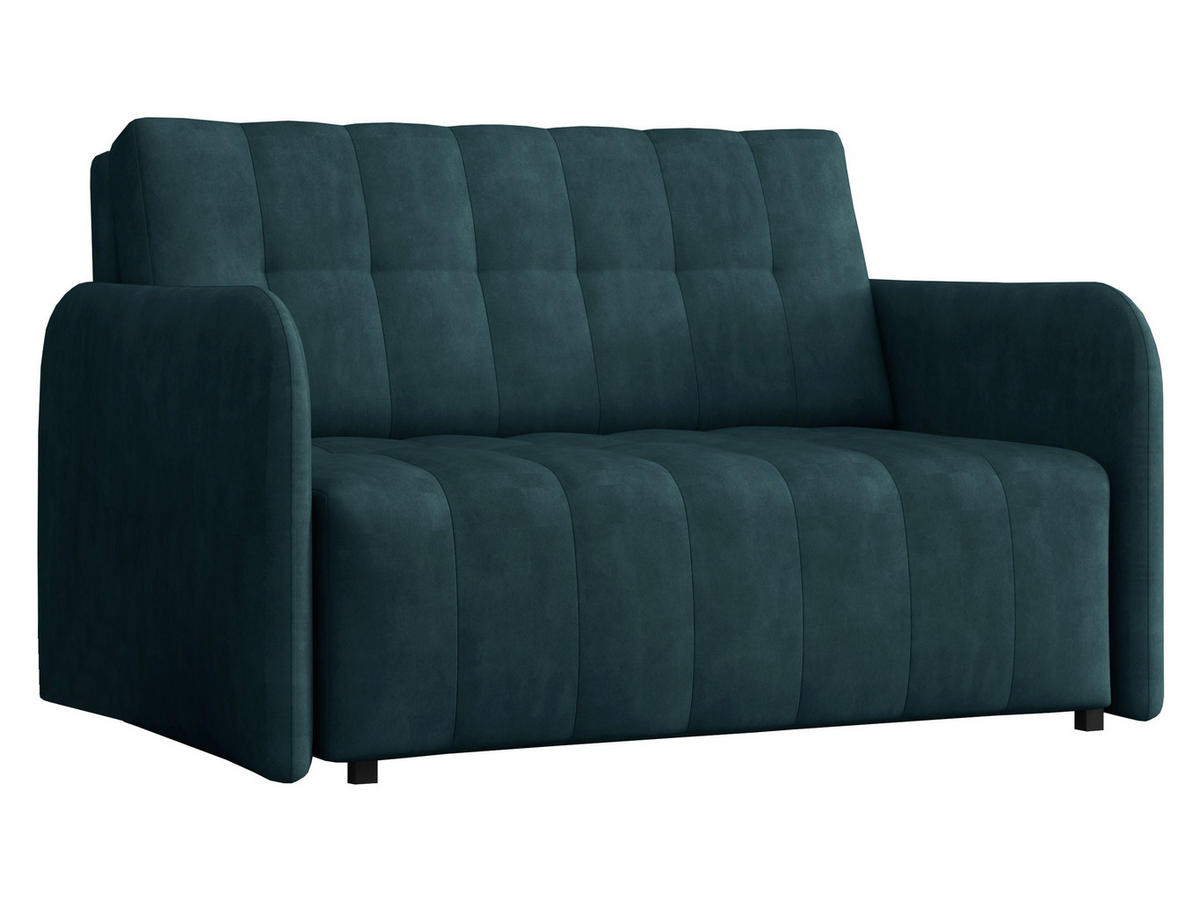 SCHLAFSOFA Viva Grand II - Türkis/Schwarz, Holz/Kunststoff (125/85/95cm) - MIRJAN24