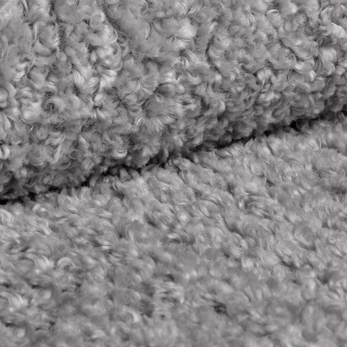 OHRENSESSEL Teddy Grau, Buchenholz Bein, Sessel aus Boucle-Stoff - Buchefarben/Grau, Holzwerkstoff/Textil (88/91/100cm) - Bettso