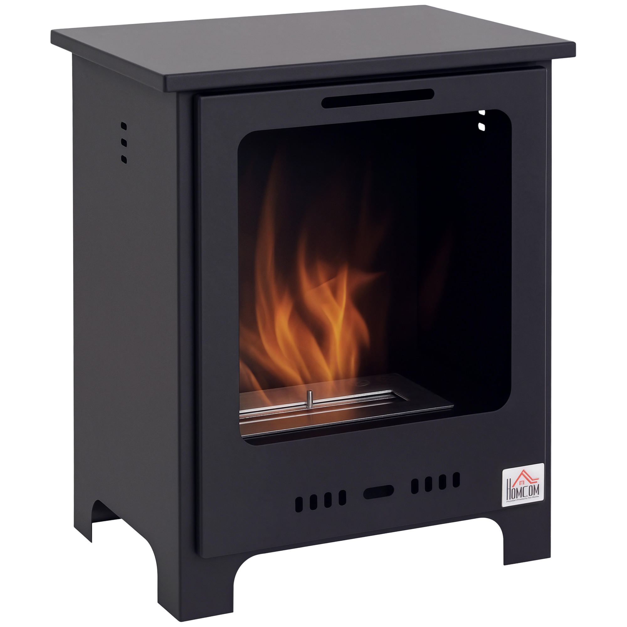 ETHANOLKAMIN DE-17000 Retro 0,9 L Brenner Schwarz - Schwarz, Metall (40/50/30cm) - ComfortXL