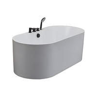 FREISTEHENDE Badewanne - 1 Person - acryl - weiß Stepona - Weiß, Kunststoff (150/58/75cm) - Vente-Unique