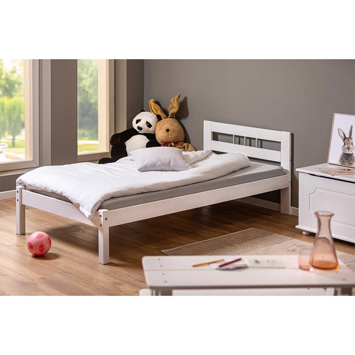 BETT Weiß - Weiß, Holz - ebuy24