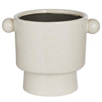 BLUMENÜBERTOPF Handle - Beige, Keramik (16cm) - BUTLERS