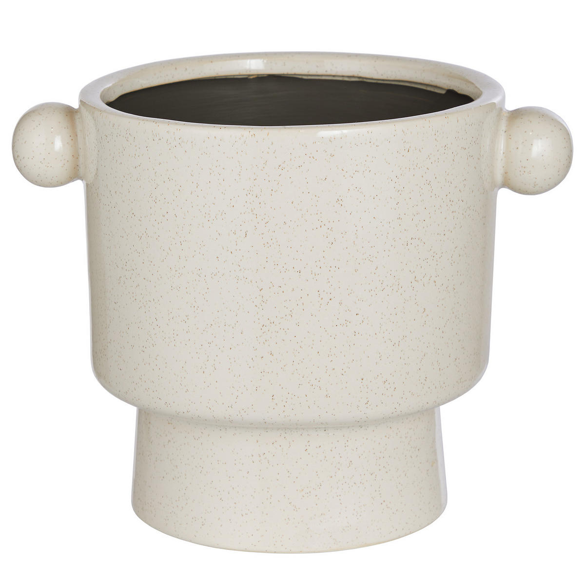 BLUMENÜBERTOPF Handle - Beige, Keramik (16cm) - BUTLERS