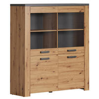 HIGHBOARD Follow Eiche Dekor - Eichefarben, Holzwerkstoff (127/127/139cm) - Trendteam
