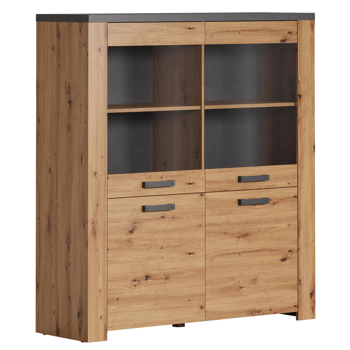 HIGHBOARD Follow Eiche Dekor - Eichefarben, Holzwerkstoff (127/127/139cm) - Trendteam
