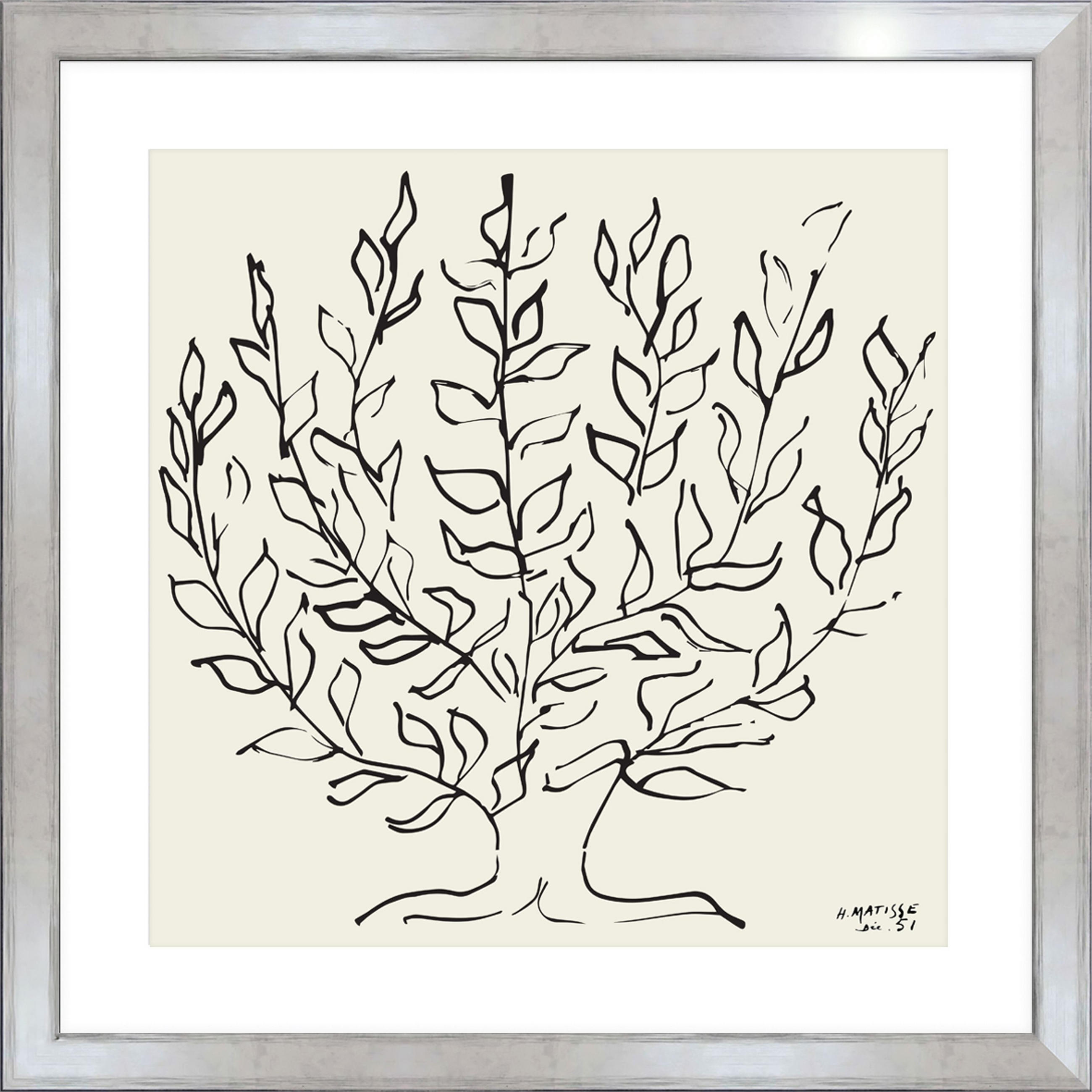 artissimo Bild Weiß 53x53 cm