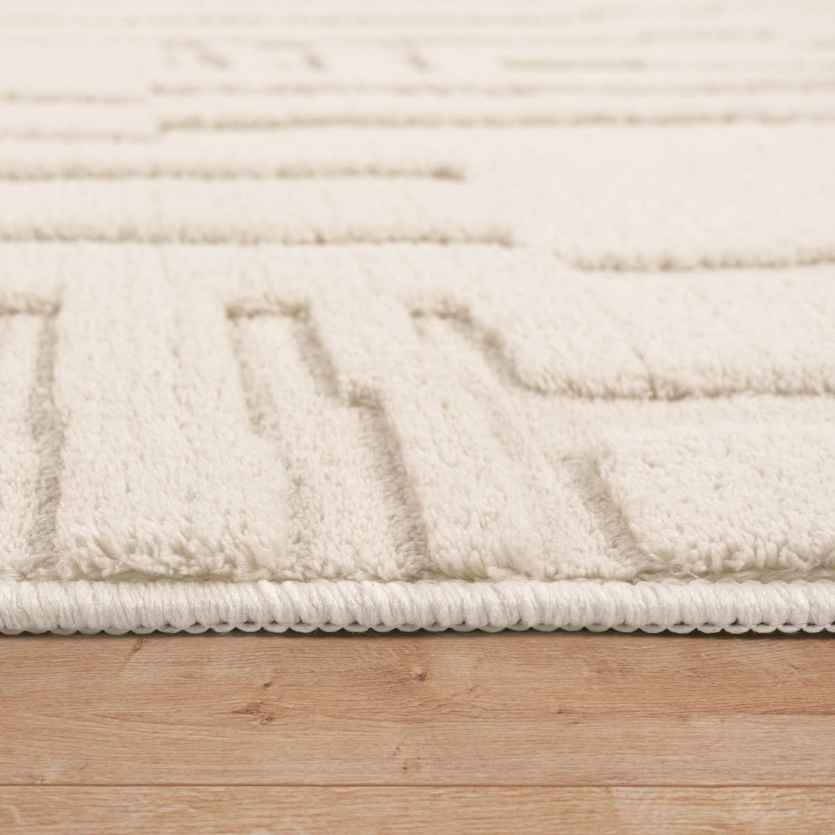 HOCHFLORTEPPICH Boho Creme 120 x 160 cm - Creme, Kunststoff (120/160cm) - TT Home