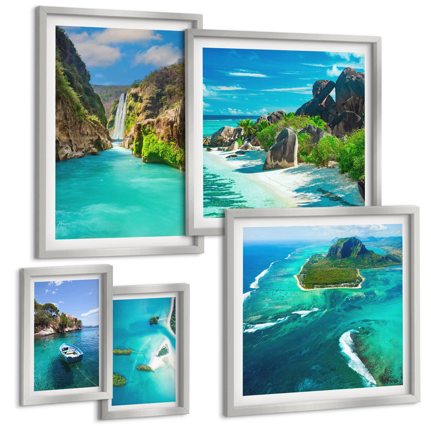 Tulup Bilder Silber 40x60 cm