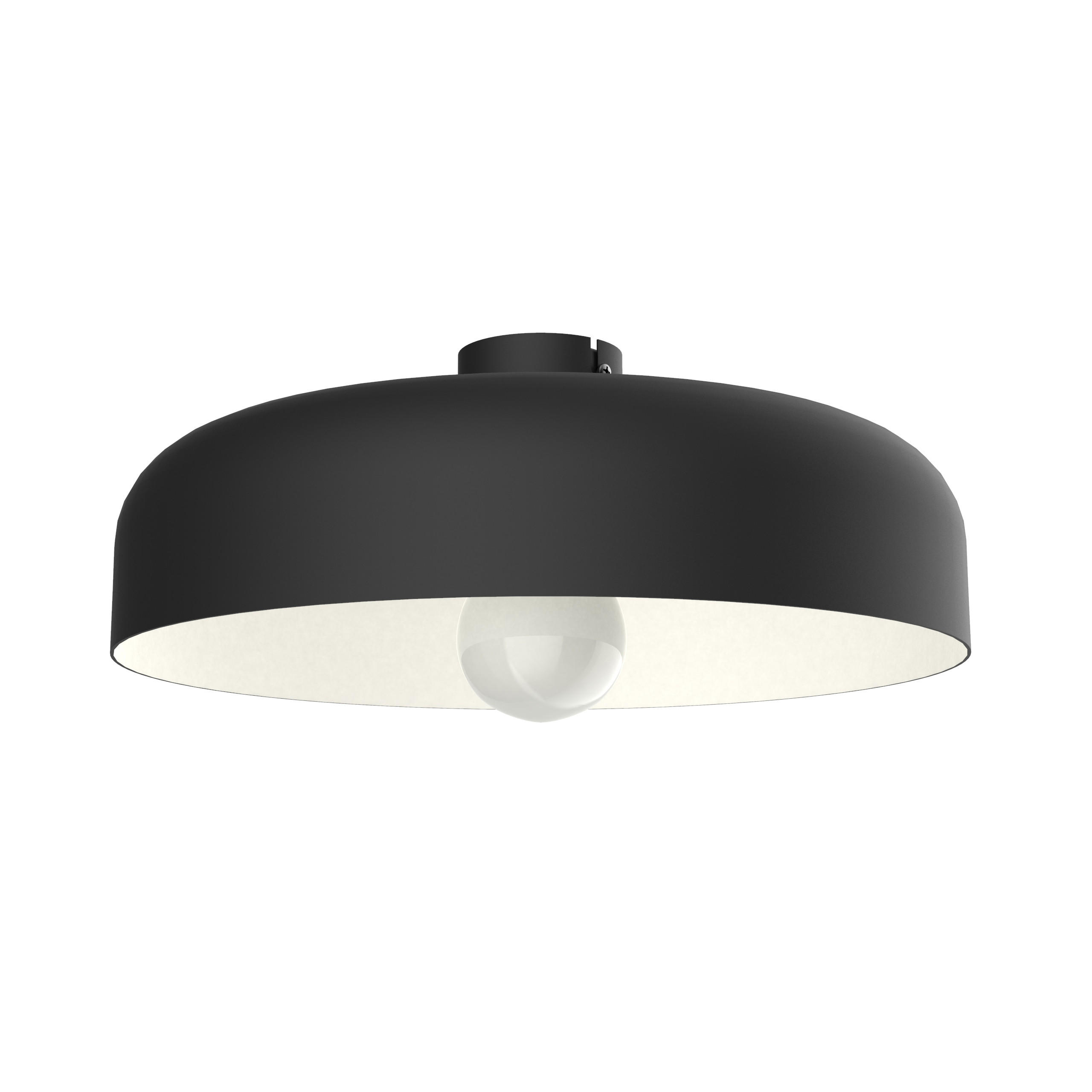 DECKENLEUCHTE - Schwarz, Metall (40/40/12cm) - Lumicom